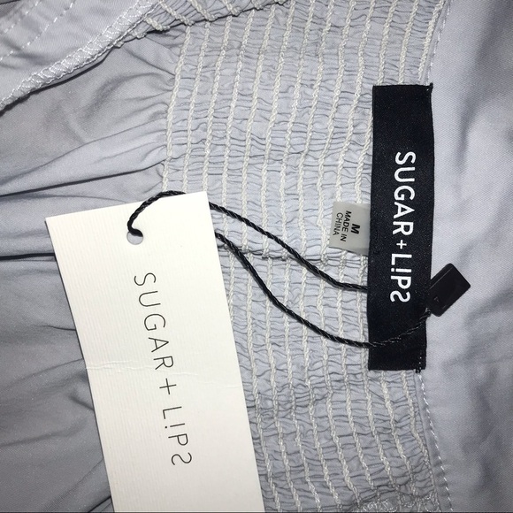 NWT Tasha Apparel Sugar Lips Peasant Boho Balloon Sleeve Lace Detail Top… - Picture 8 of 13